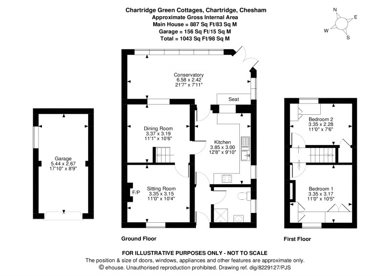 Floorplan for Chesham, Chartridge