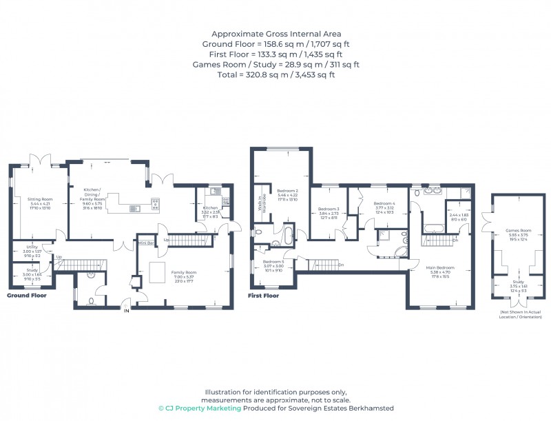 Floorplan for Berkhamsted, Hertfordshire