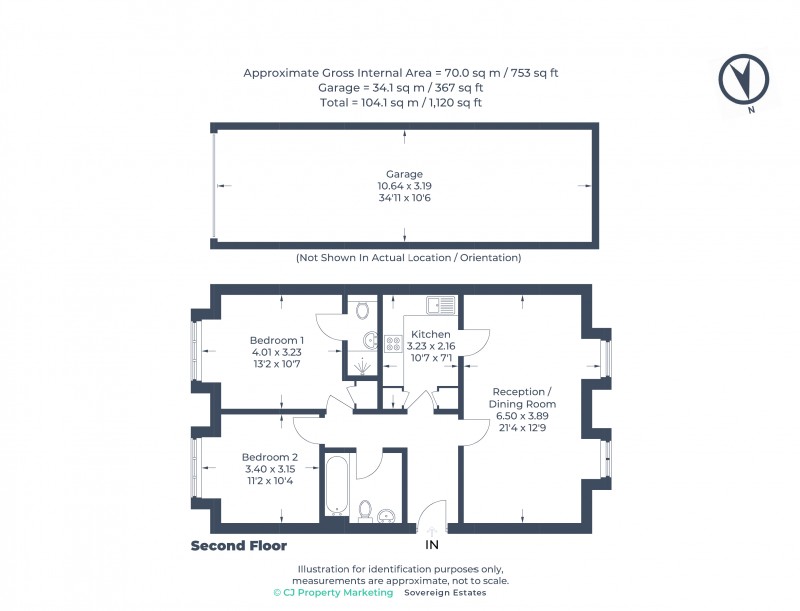 Floorplan for CHESHAM, Buckinghamshire