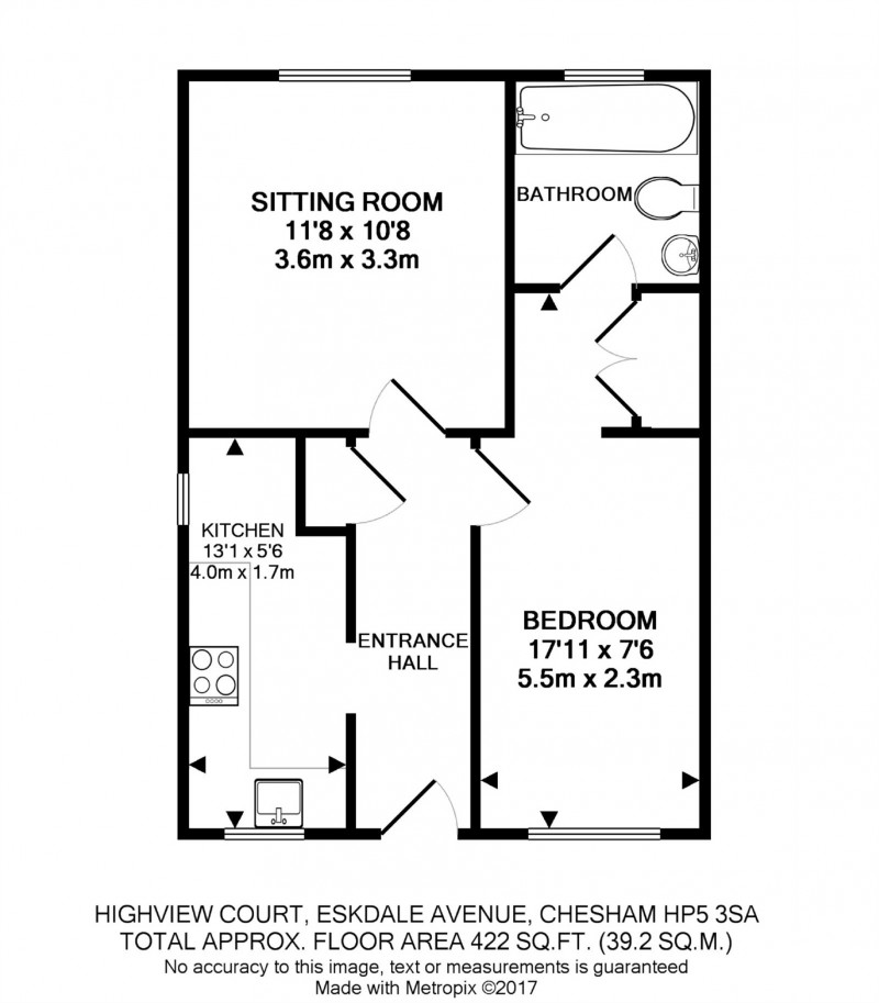 Floorplan for Highview Court, 130 Eskdale Avenue, Chesham, Buckinghamshire
