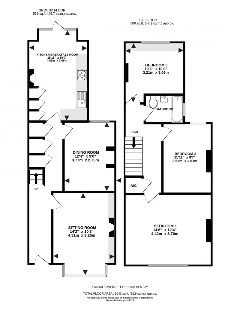 Floorplan for Chesham