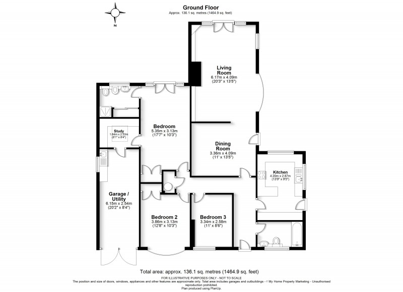 Floorplan for Flaunden, Hertfordshire