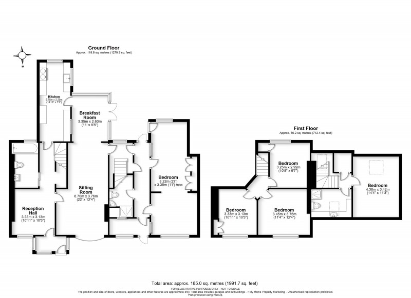 Floorplan for Wigginton, Tring, Hertfordshire