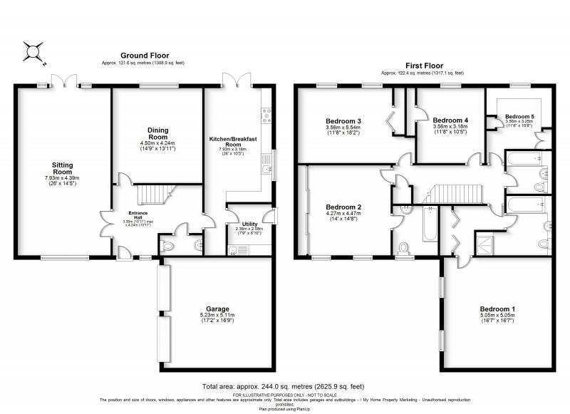 Floorplan for Bovingdon, Hertfordshire