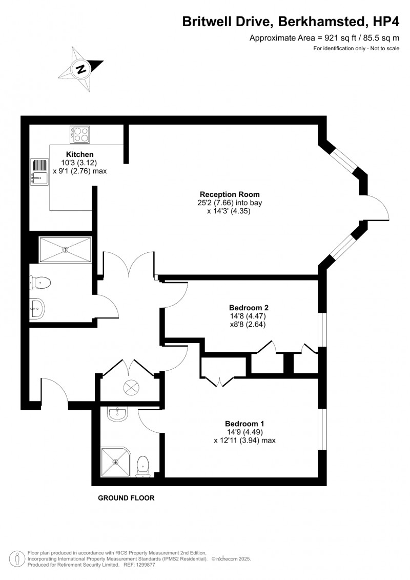 Floorplan for Castle Village, Berkhamsted, Hertfordshire