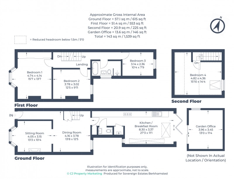 Floorplan for Berkhamsted, Hertfordshire