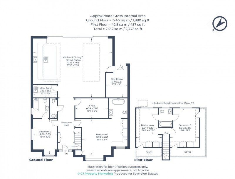 Floorplan for Kings Langley, Hertfordshire
