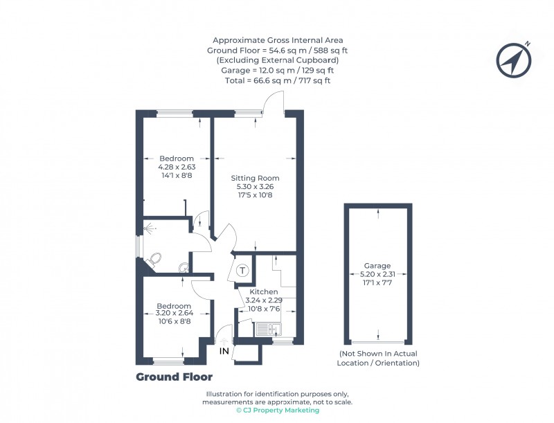 Floorplan for Northchurch, Berkhamsted, Hertfordshire