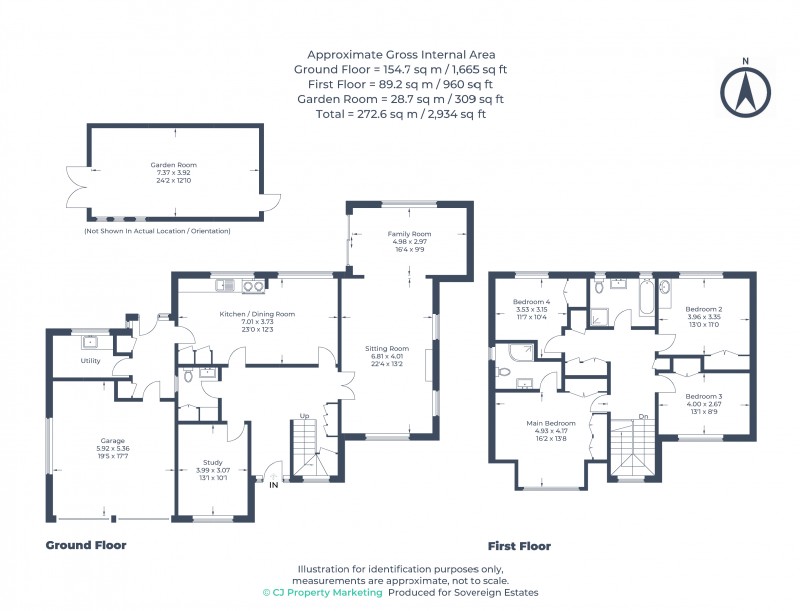 Floorplan for Felden, Hemel Hempstead, Hertfordshire