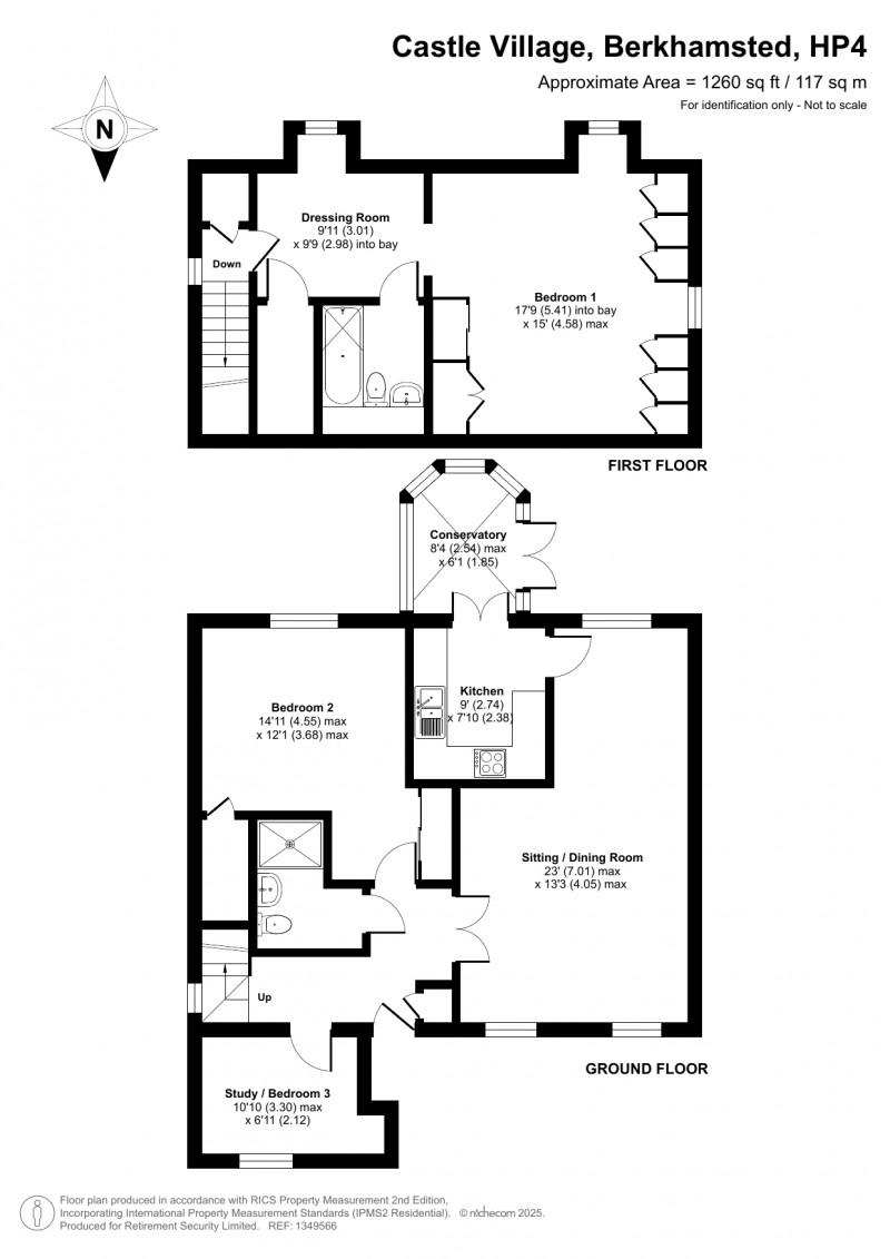Floorplan for Castle Village, Berkhamsted, Hertfordshire