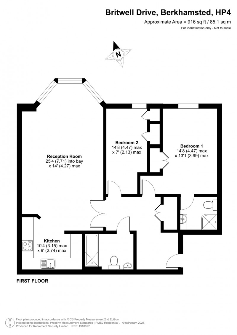 Floorplan for Castle Village, Berkhamsted, Hertfordshire