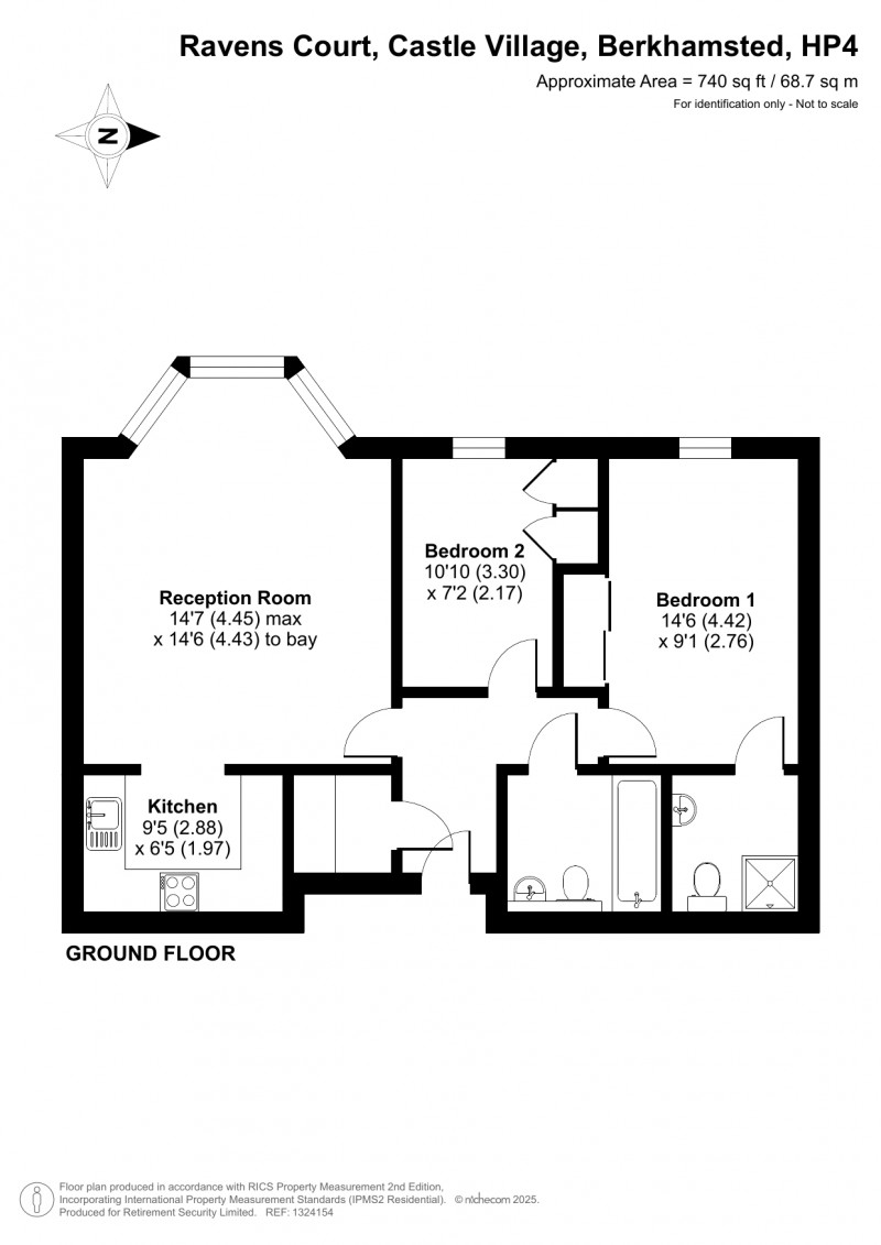 Floorplan for Castle Village, Berkhamsted, Hertfordshire