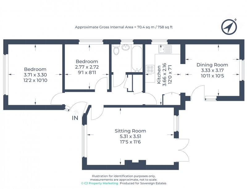 Floorplan for Northchurch, Berkhamsted, Hertfordshire