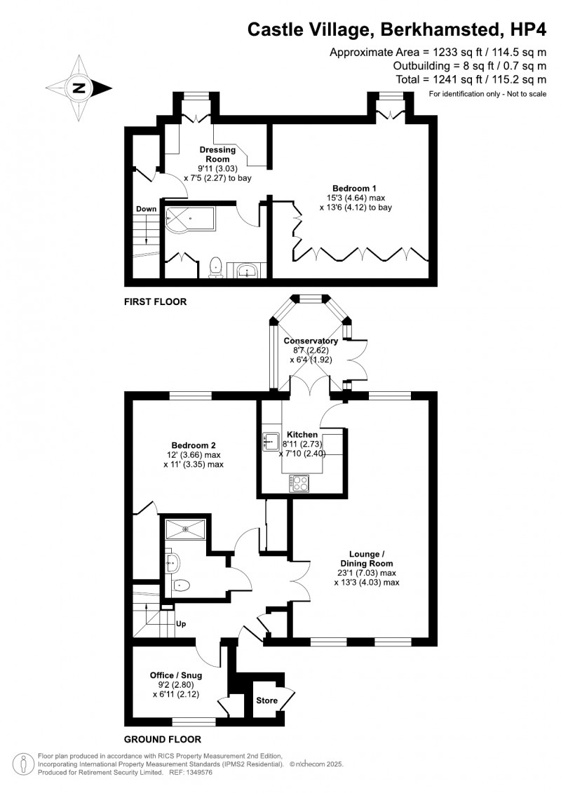 Floorplan for Castle Village, Berkhamsted, Hertfordshire