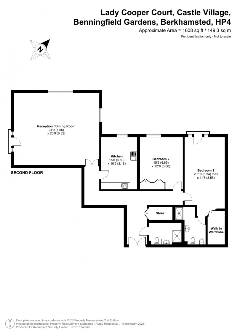 Floorplan for Castle Village, Berkhamsted, Hertfordshire