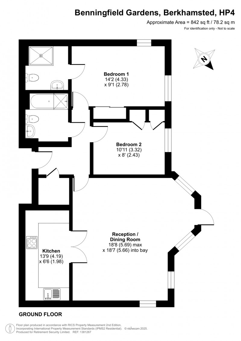 Floorplan for Castle Village, Berkhamsted, Hertfordshire
