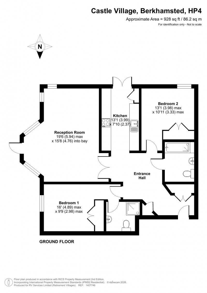 Floorplan for Castle Village, Berkhamsted, Hertfordshire
