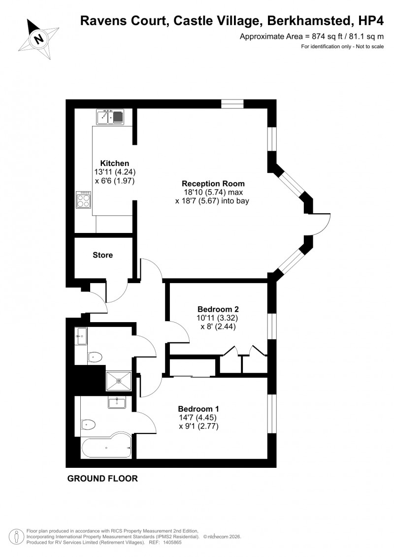 Floorplan for Castle Village, Berkhamsted, Hertfordshire