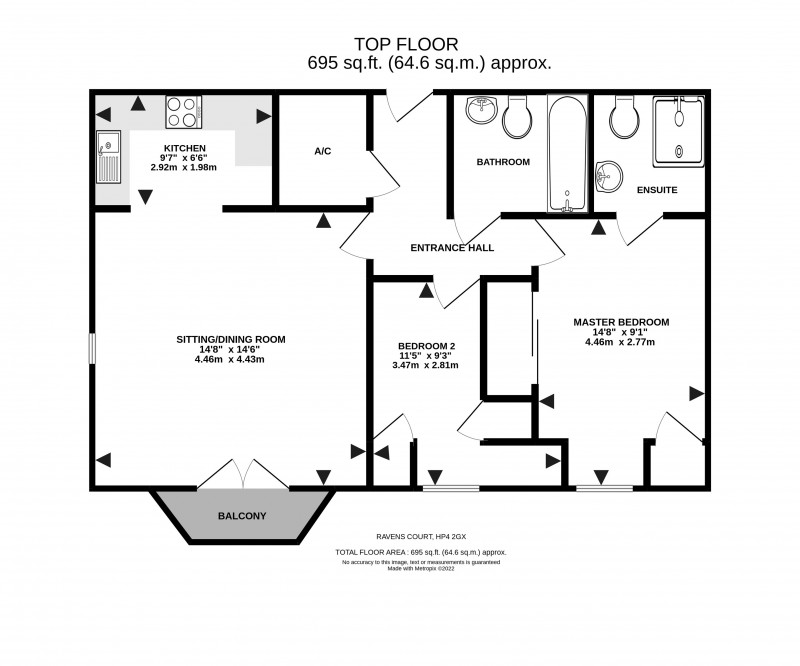 Floorplan for Castle Village, Berkhamsted, Hertfordshire