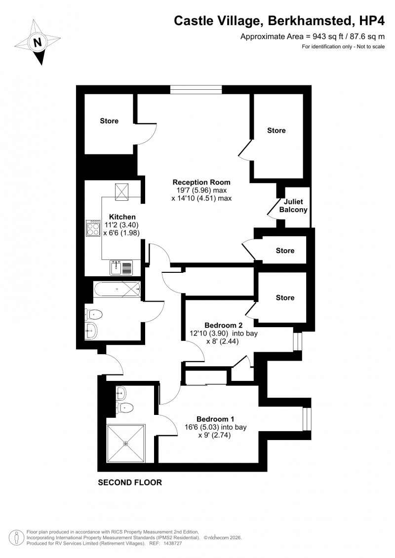Floorplan for Castle Village, Berkhamsted, Hertfordshire