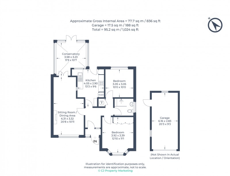 Floorplan for Northchurch, Berkhamsted, Hertfordshire