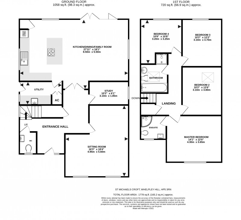 Floorplan for Whelpley Hill, Chesham, Buckinghamshire