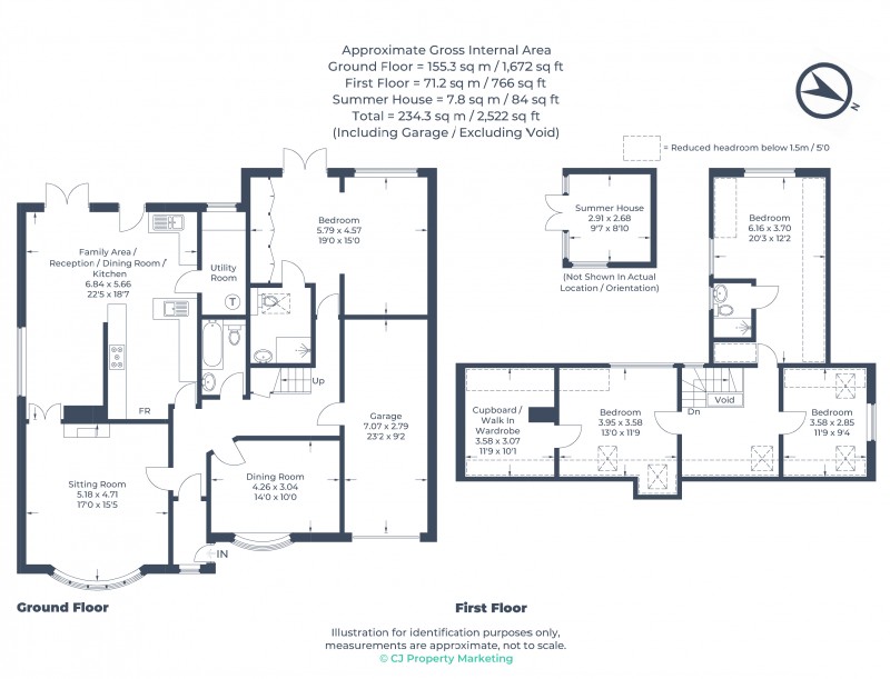 Floorplan for Edlesborough, Buckinghamshire