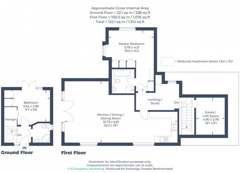 Floorplan for Berkhamsted, Hertfordshire
