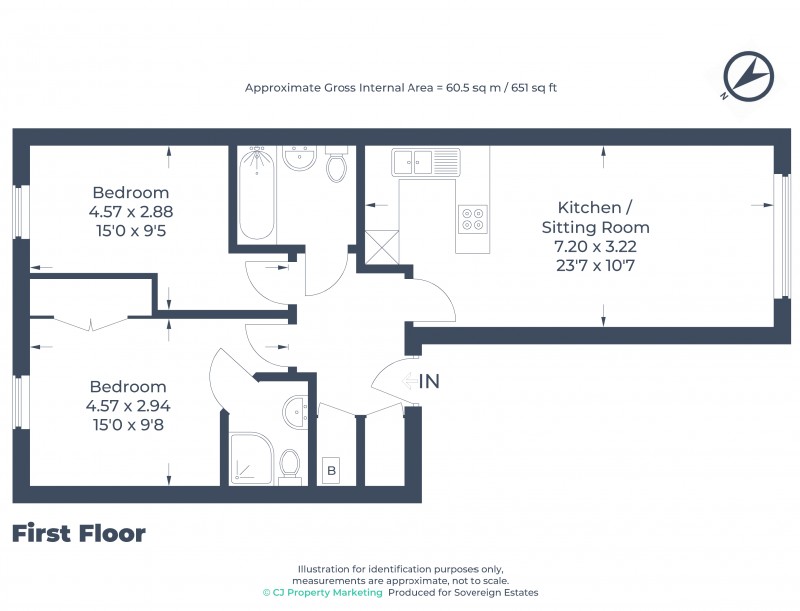 Floorplan for Berkhamsted, Hertfordshire
