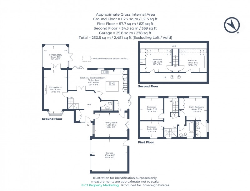 Floorplan for Hemel Hempstead, Hertfordshire