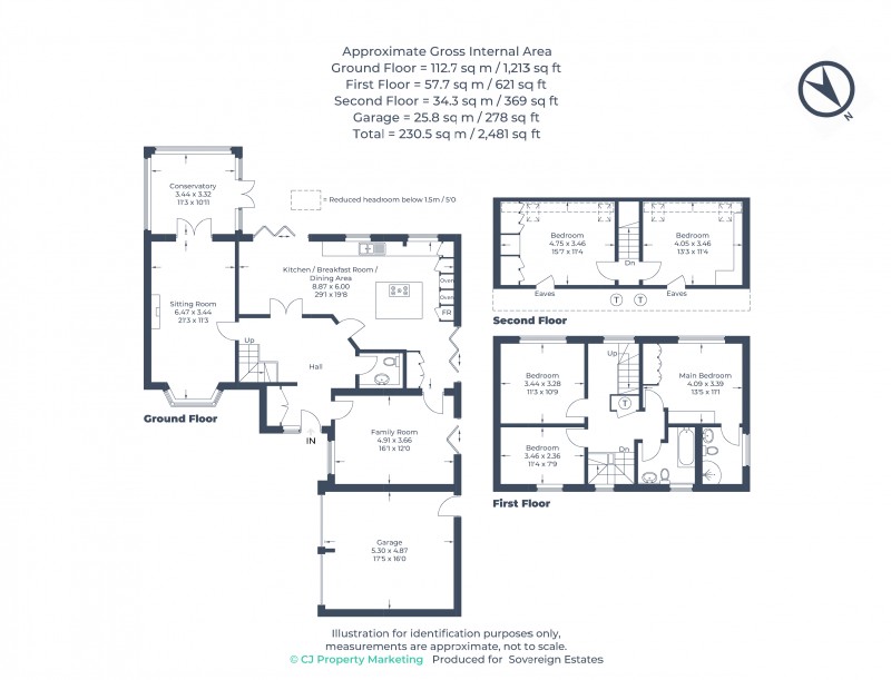Floorplan for Hemel Hempstead, Hertfordshire