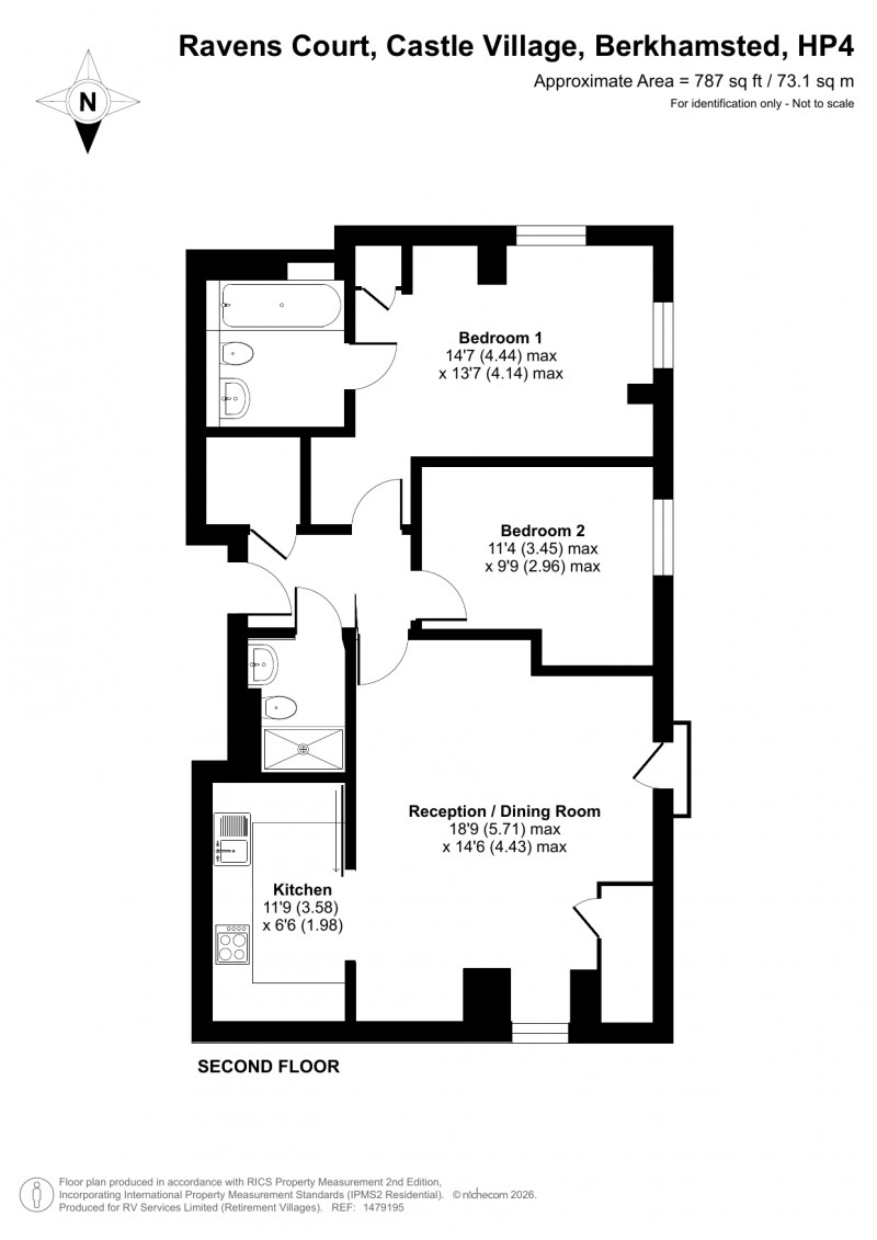 Floorplan for Castle Village, Berkhamsted, Hertfordshire