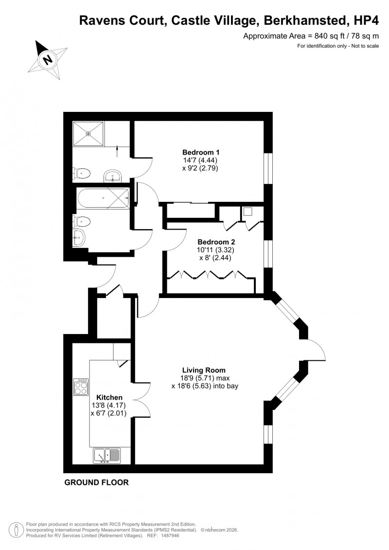 Floorplan for Castle Village, Berkhamsted, Hertfordshire