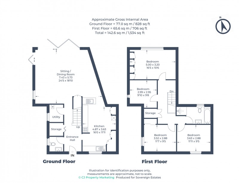 Floorplan for Berkhamsted, Hertfordshire