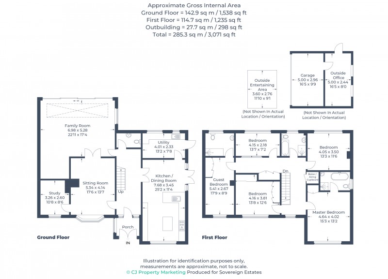 Floorplan for Felden, Hertfordshire