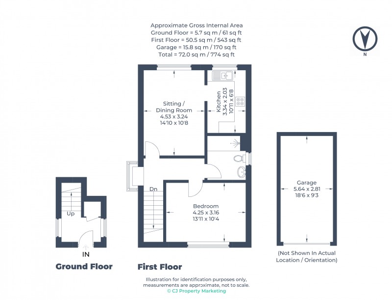 Floorplan for Potten End, Berkhamsted, Hertfordshire